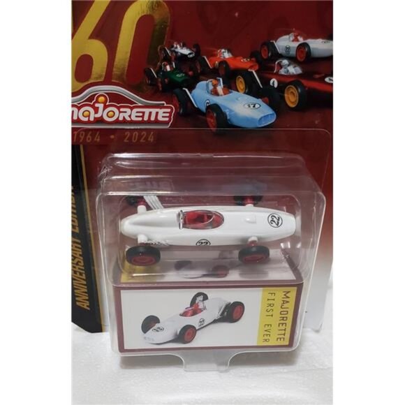 60th Anniversary Edition Majorette First Ever Diecast Car WHITE #22 Collectible - Picture 7 of 10